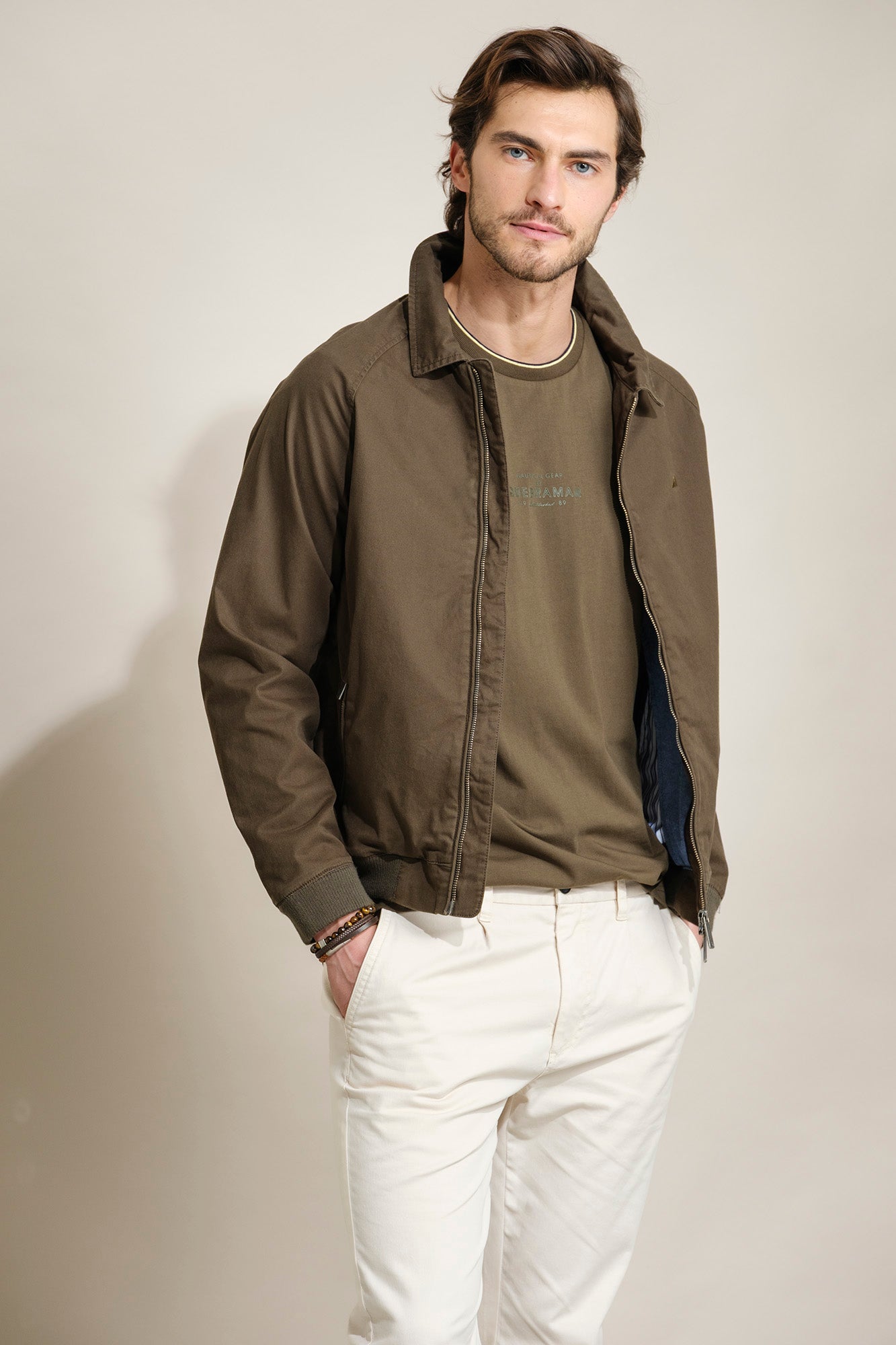CASACO BOMBER EM TWILL