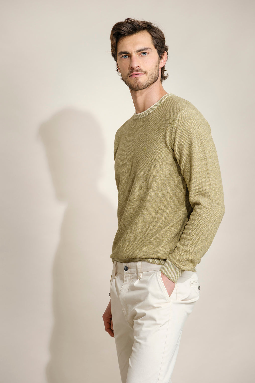 CAMISETA DE ALGODÓN CON MICROESTRUCTURA