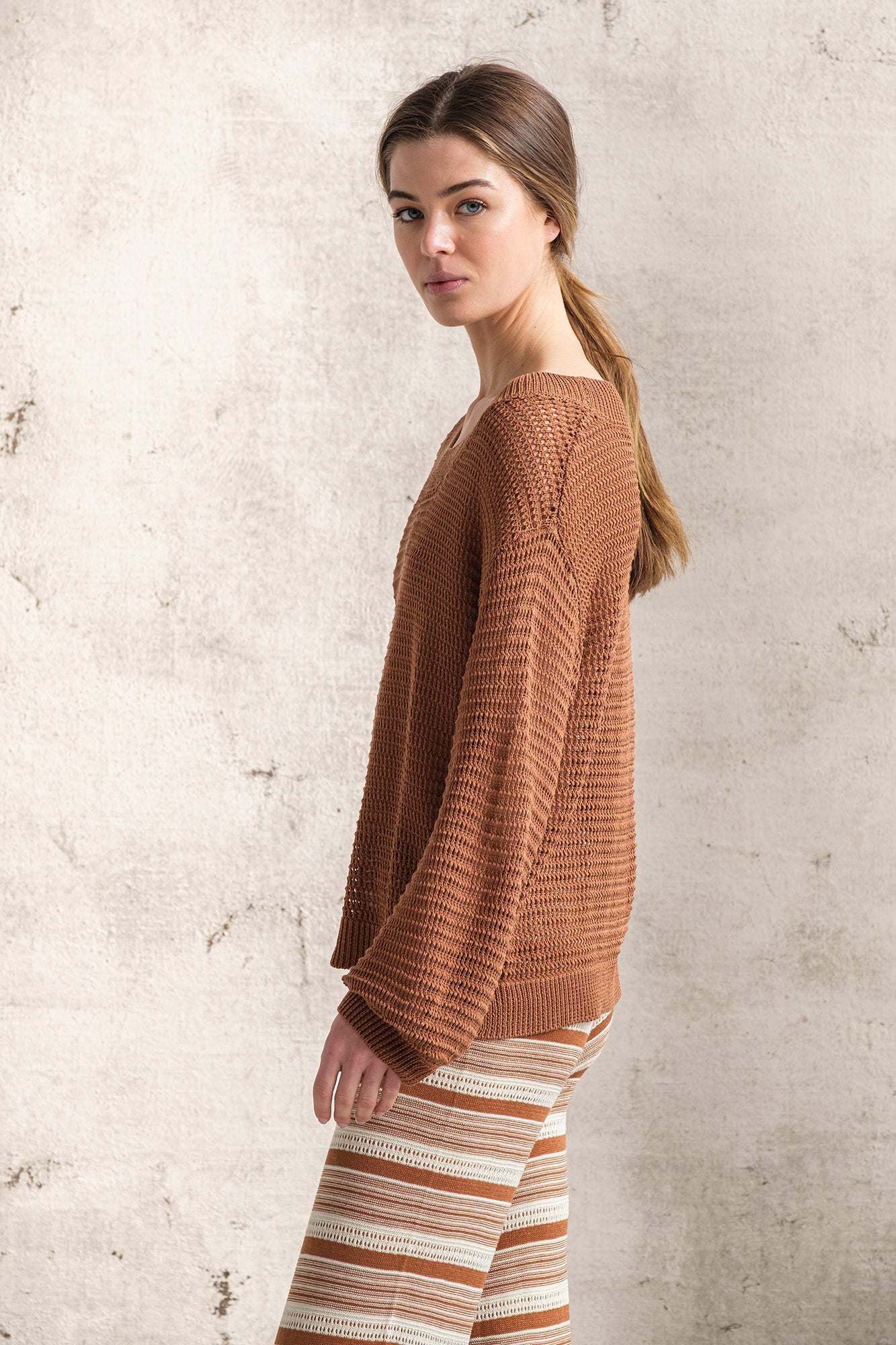 CAMISOLA DE MALHA MISTURA DE LINHO