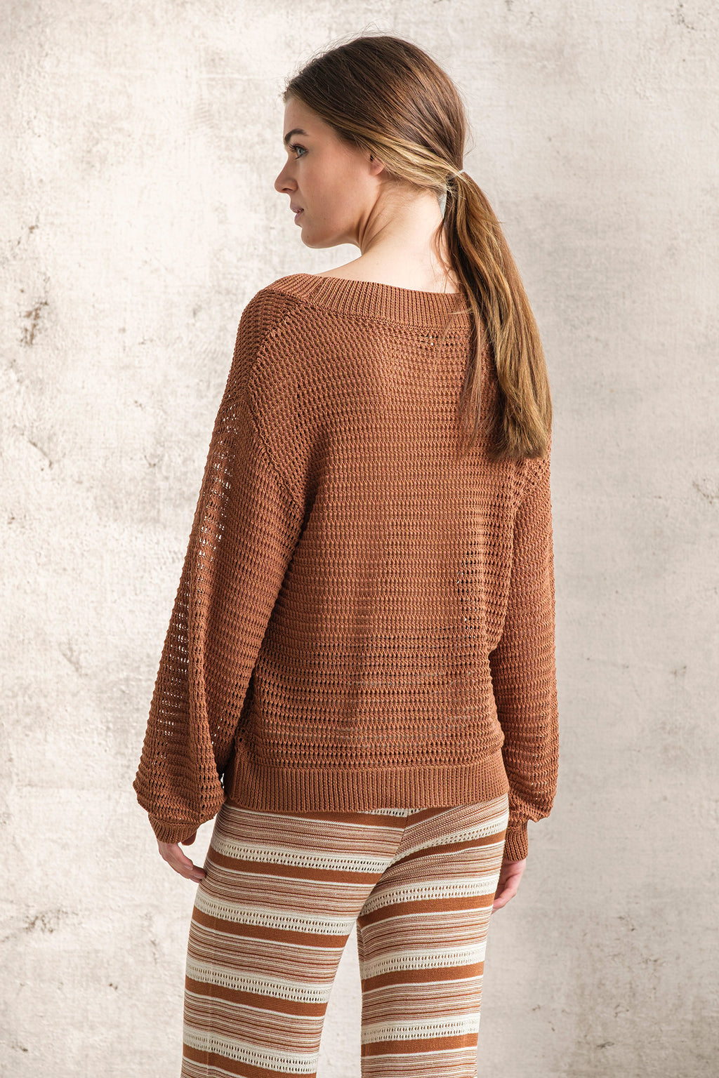 CAMISOLA DE MALHA MISTURA DE LINHO