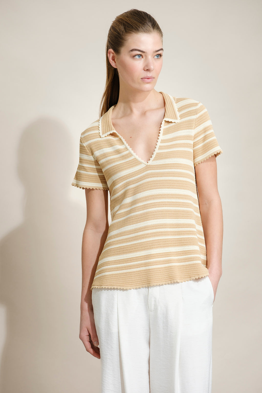POLO DE RAYAS DE PUNTO