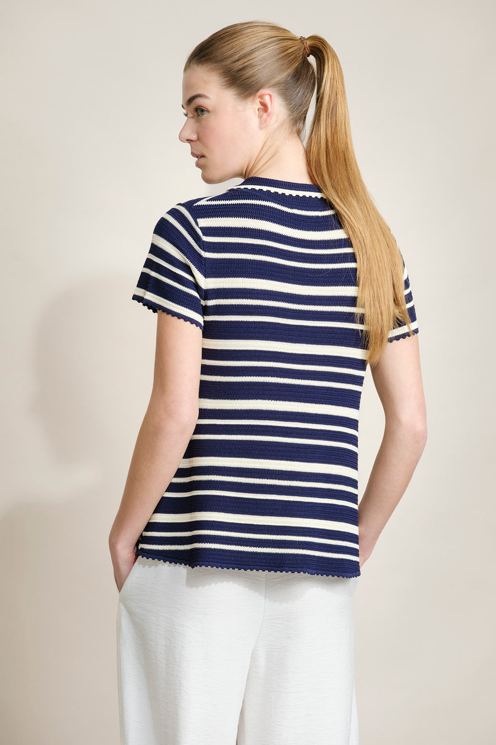 POLO DE RAYAS DE PUNTO