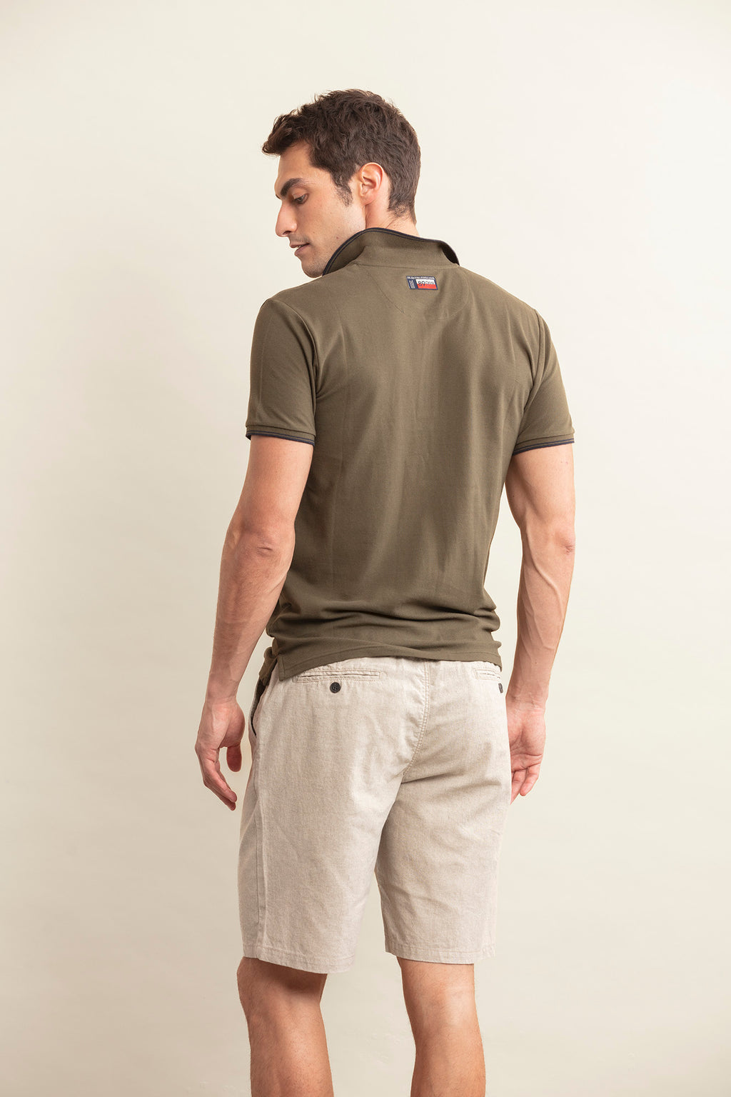 POLO EN MICRO PIQUÉ CON CREMALLERA