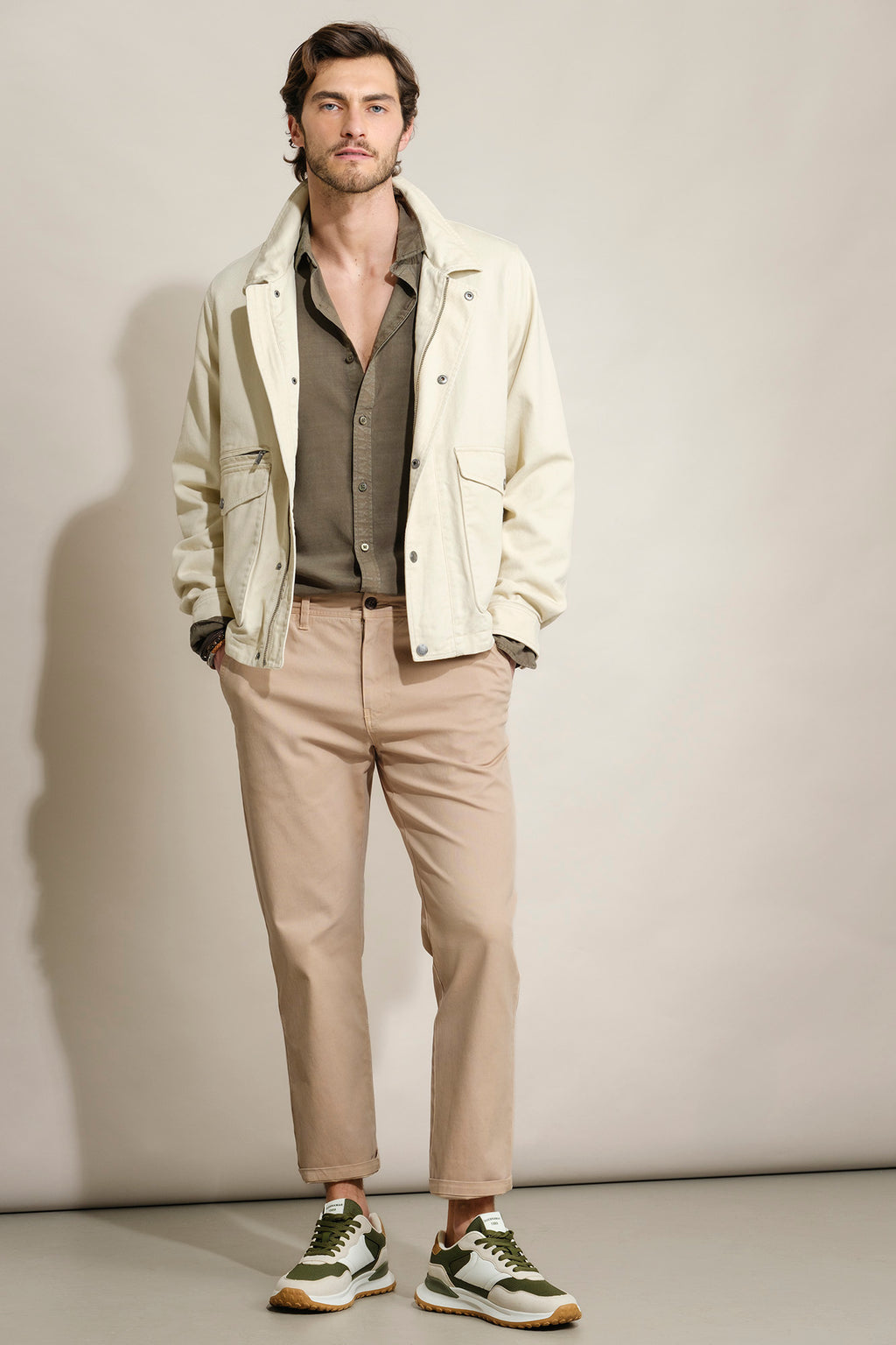 CALÇAS CHINO REGULAR FIT