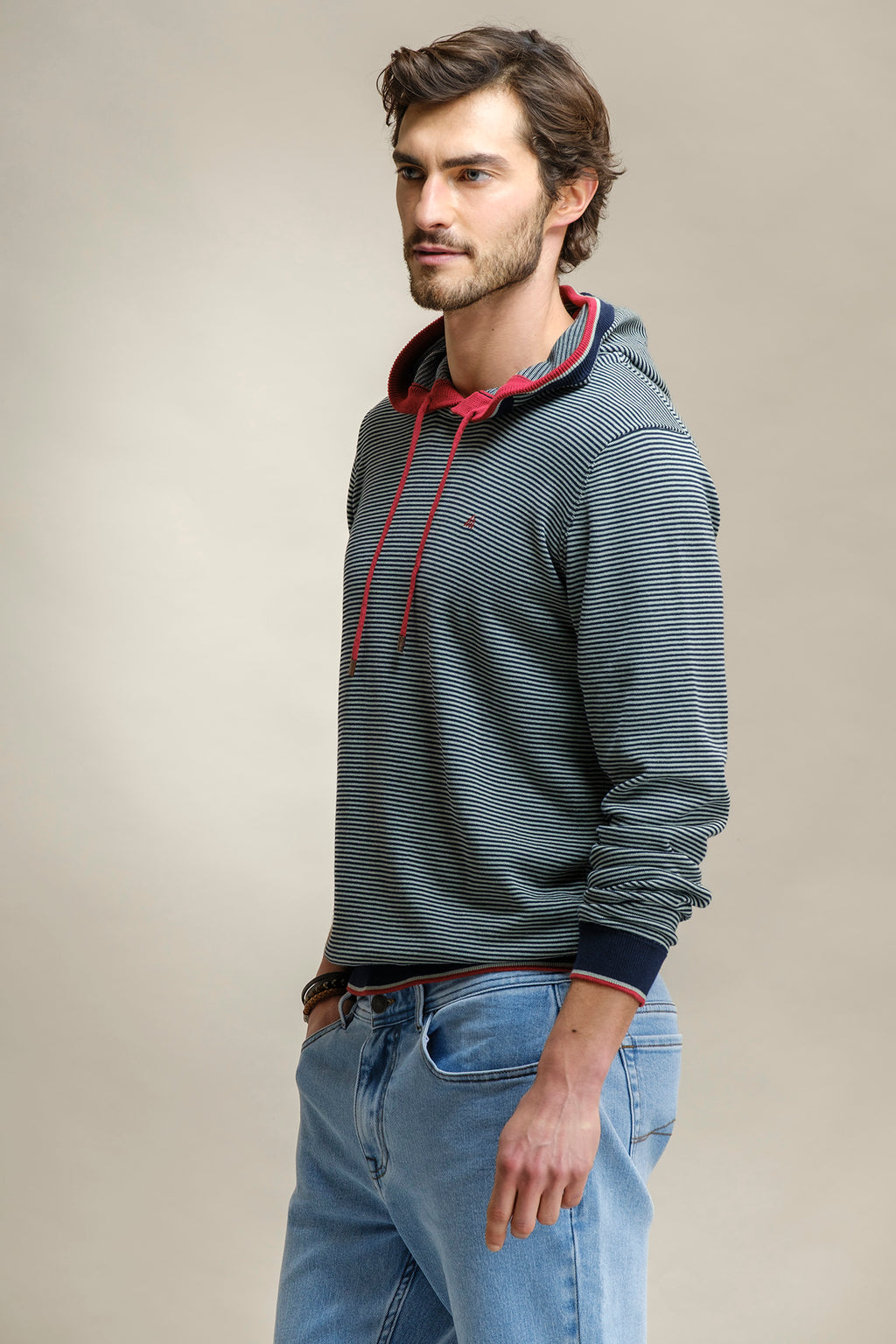 SWEAT DE MALHA ÀS RISCAS