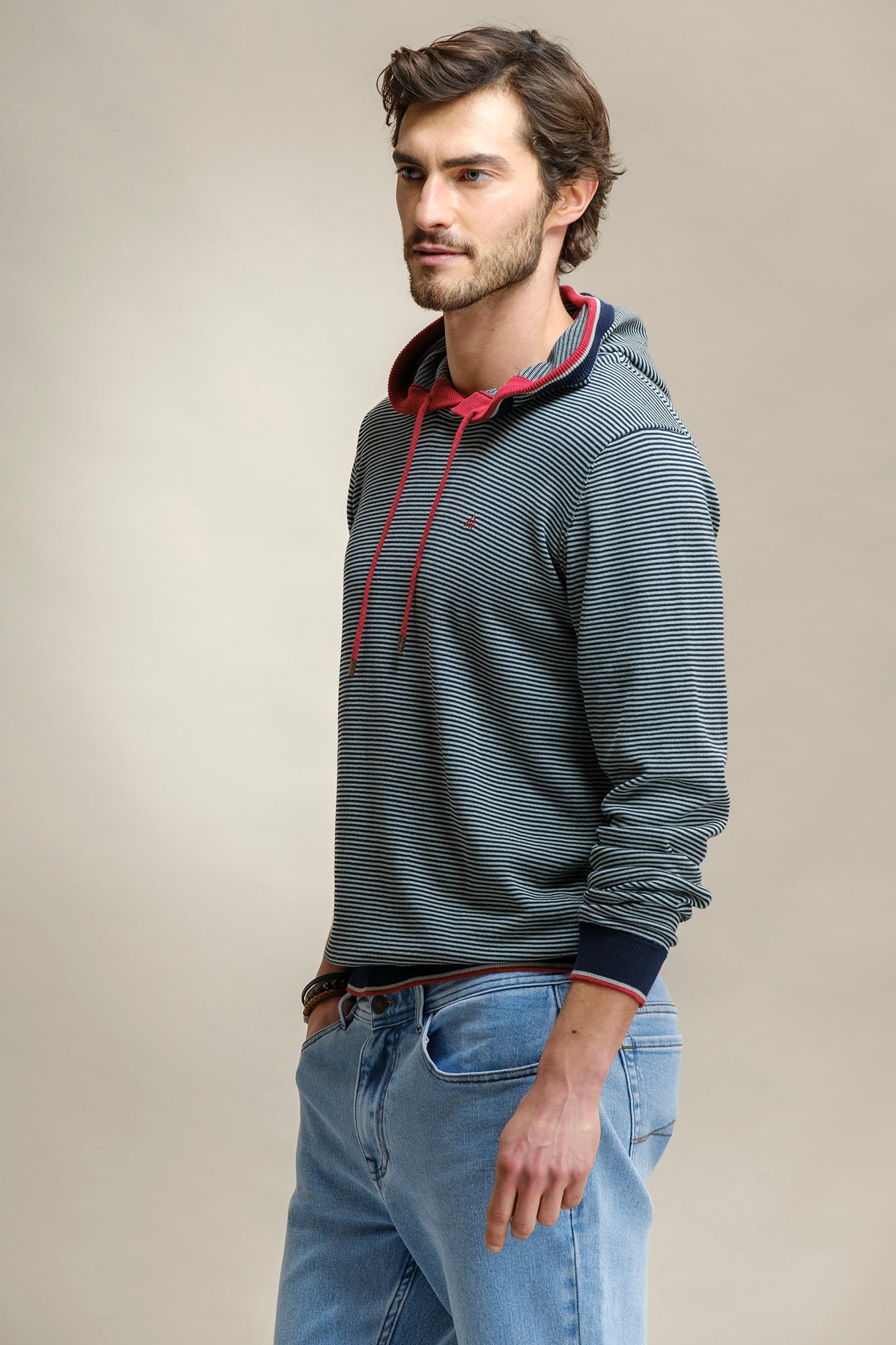 SWEAT DE MALHA ÀS RISCAS