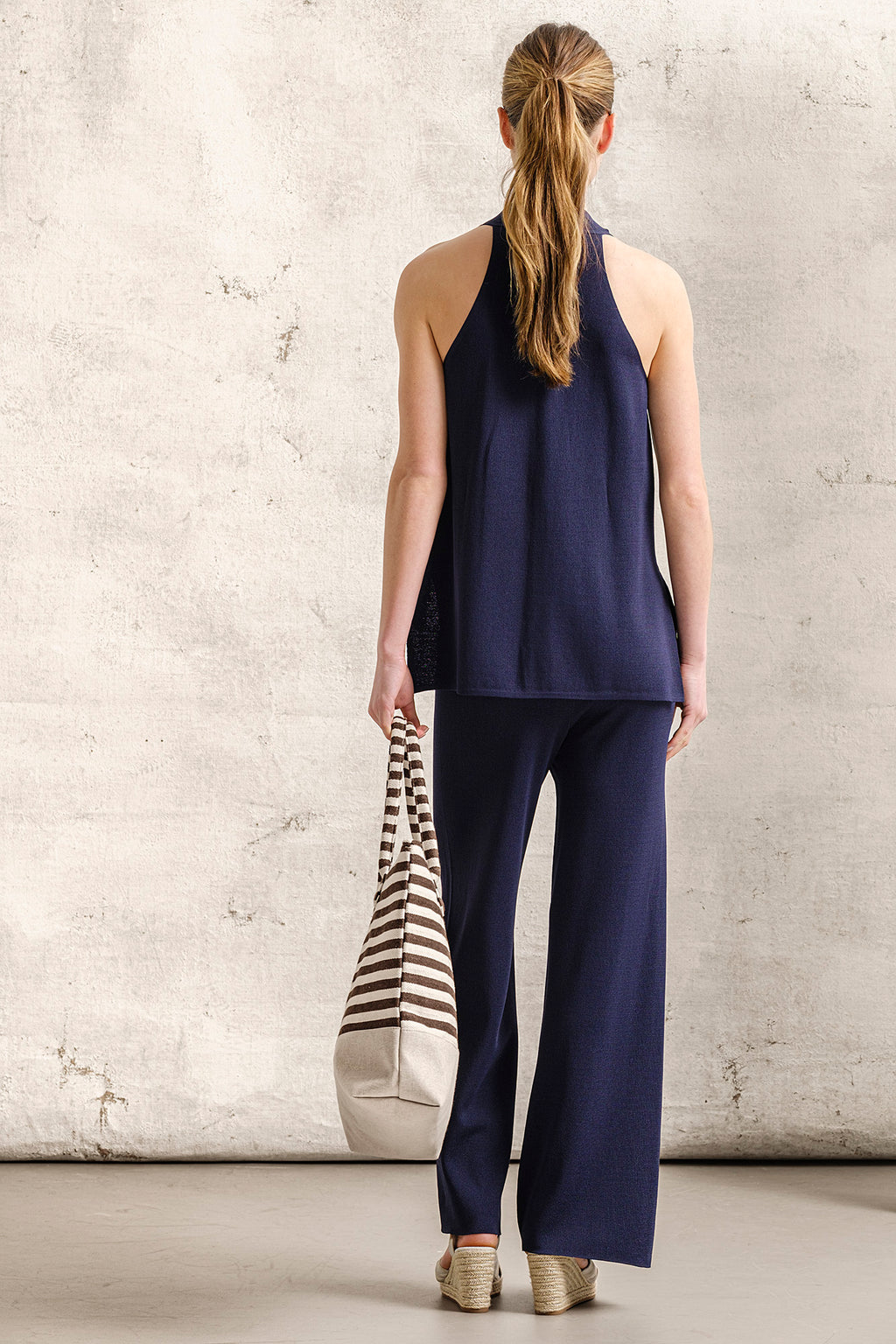 PANTALÓN DE PUNTO CON CINTURA ELÁSTICA