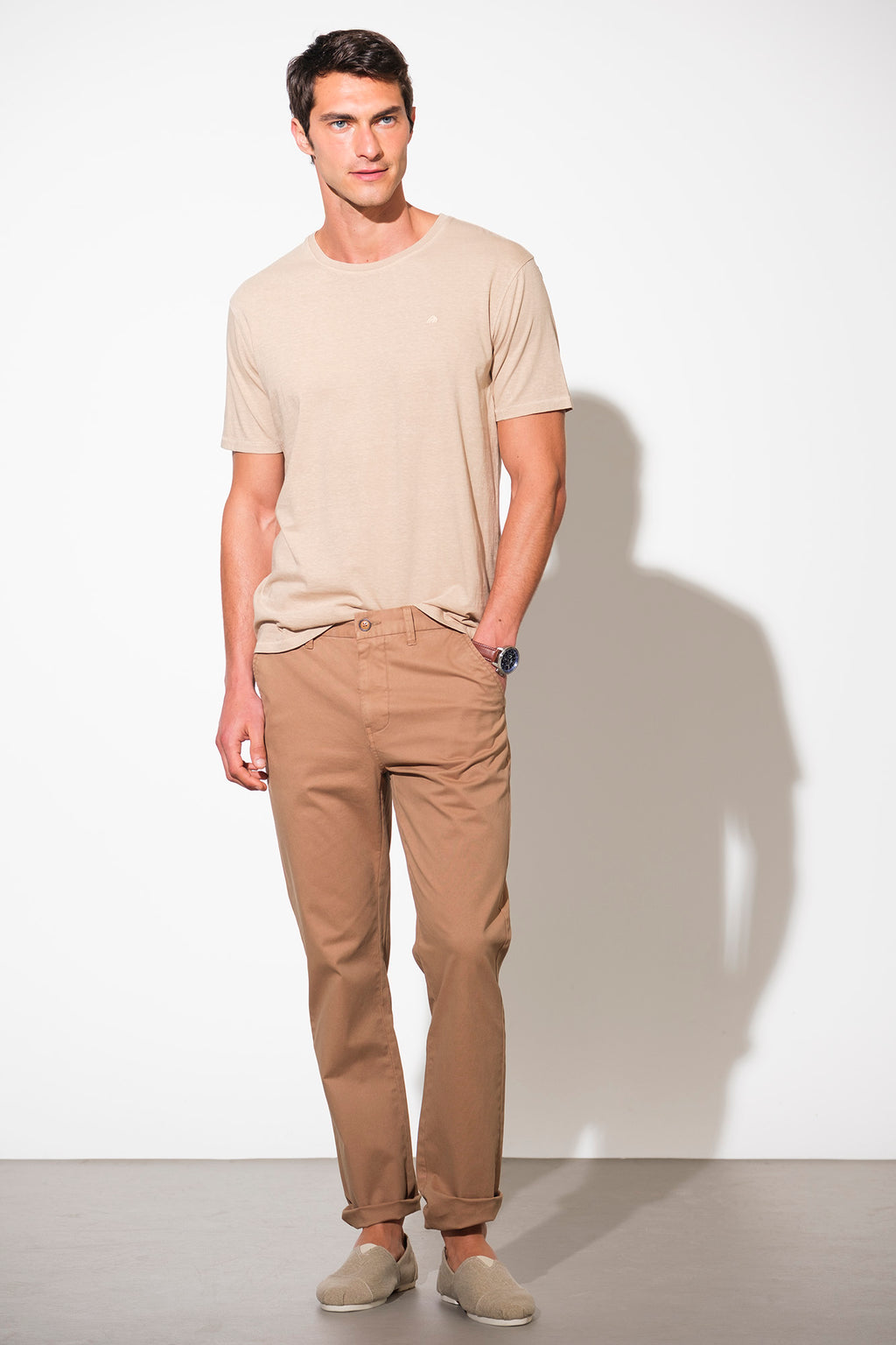 CAMISETA DE ALGODÓN Y LINO