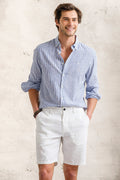 PANTALONES CORTOS CHINO 100% LINO