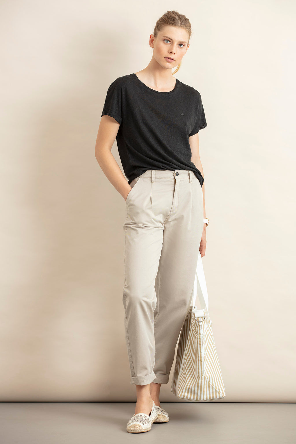 CALÇAS CHINO LOOSE FIT