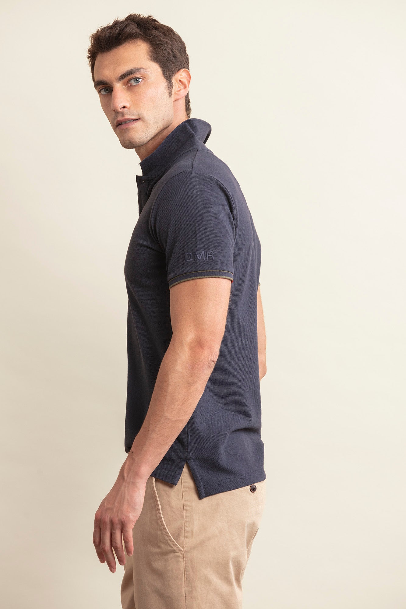 POLO PIQUÉ CON VIVO DE 2 COLORES