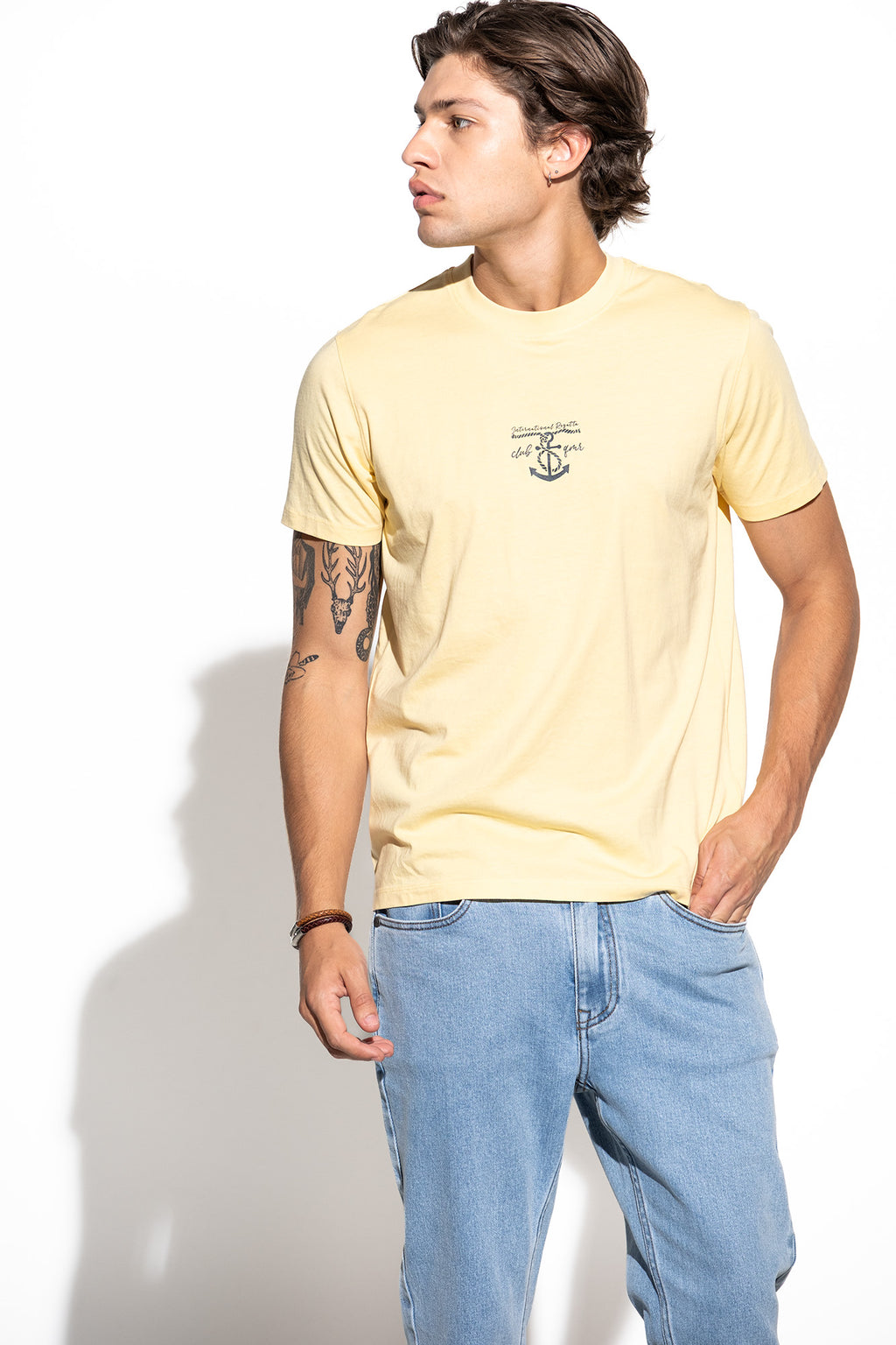 T-SHIRT COM PRINT ÂNCORA
