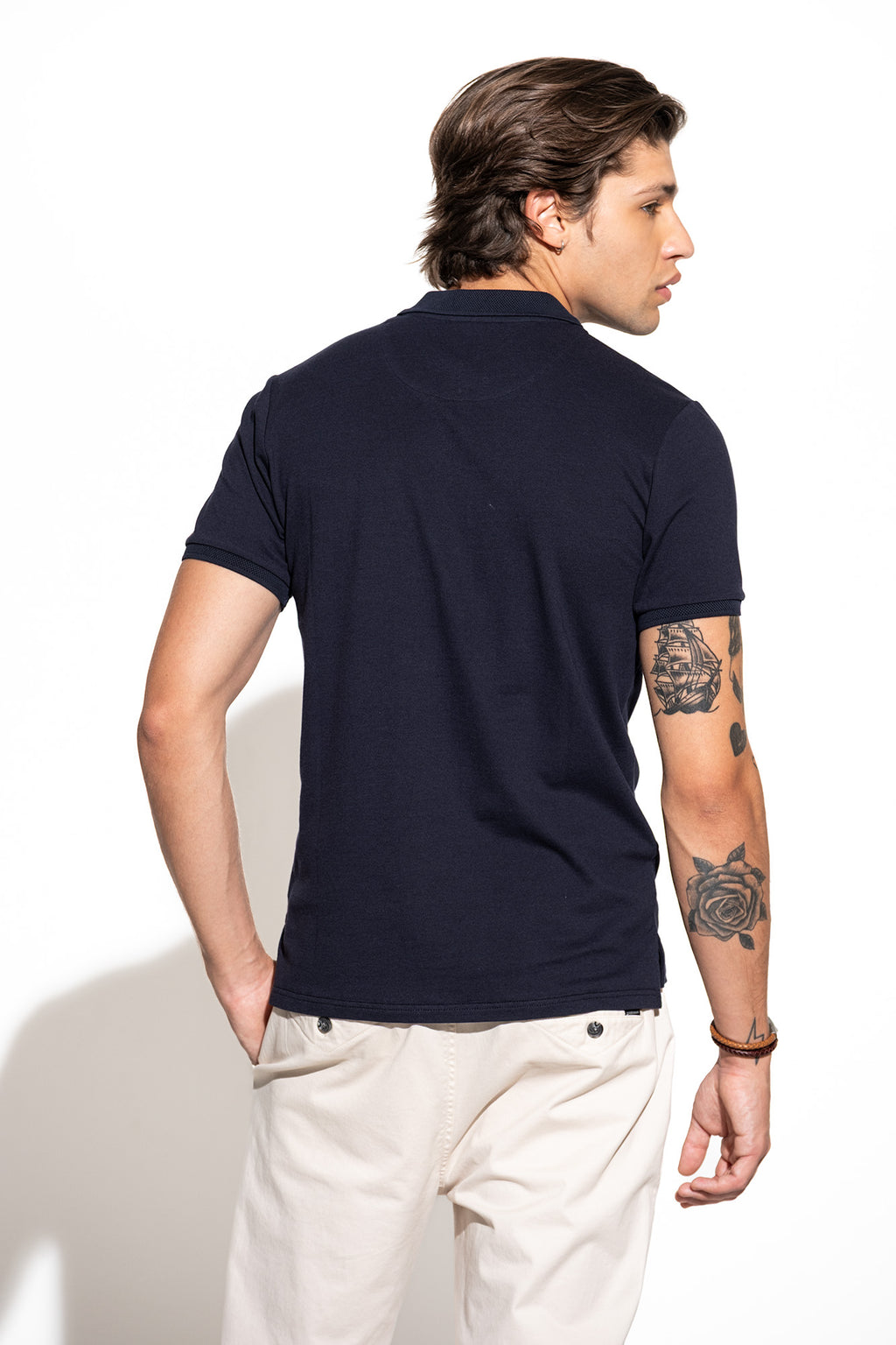 POLO MICRO PIQUET COM FECHO