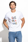 T-SHIRT COM PRINT QUEBRAMAR