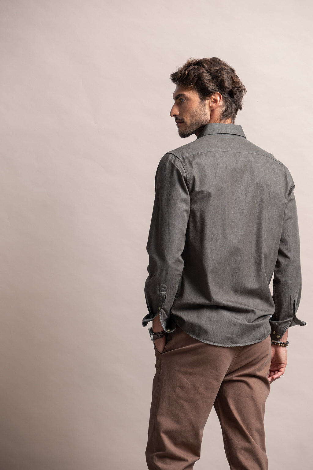 CAMISA DE GANGA LEVE SLIM FIT