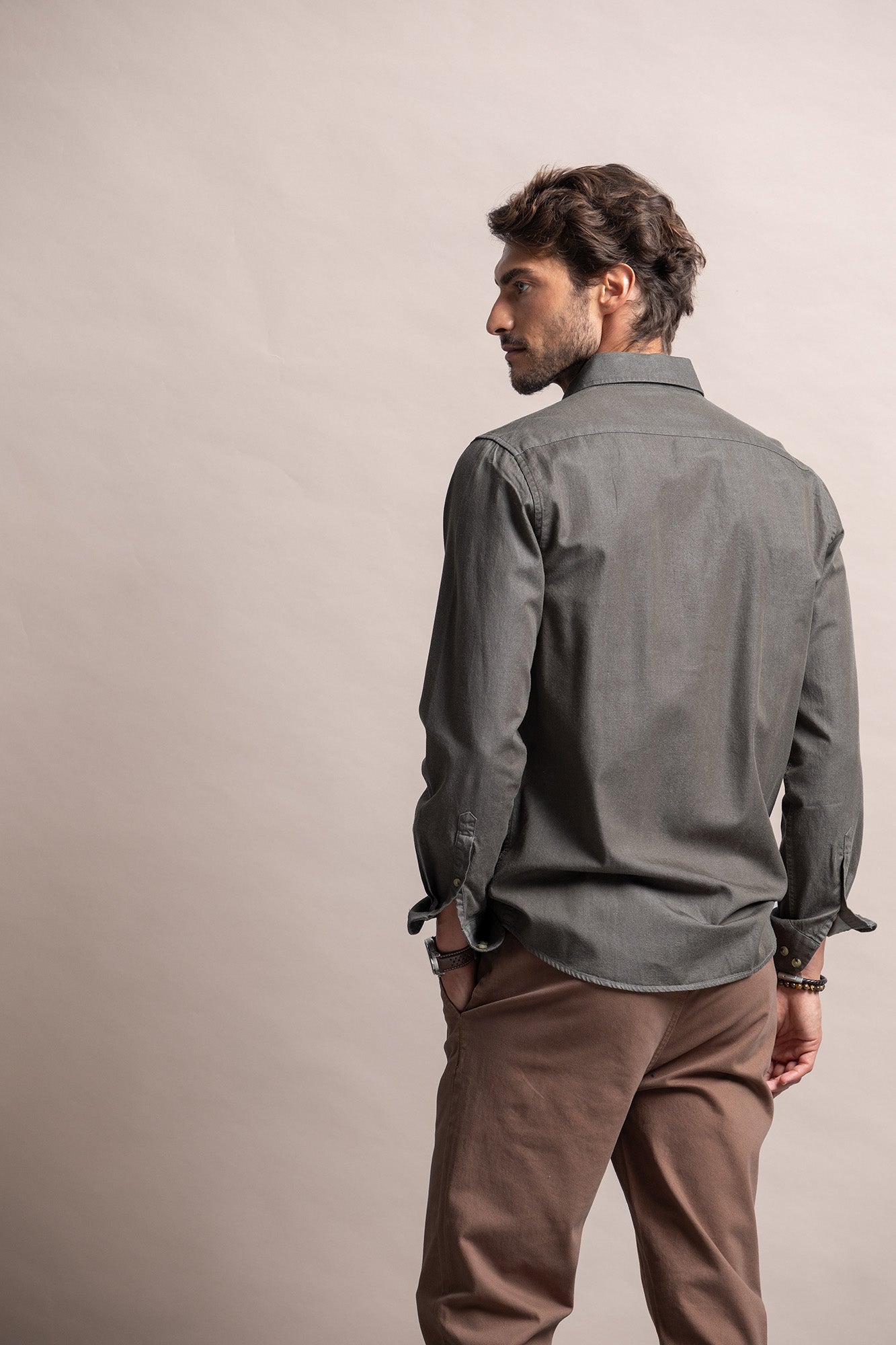 CAMISA DE GANGA LEVE SLIM FIT