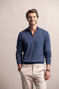 CAMISOLA COM SEDA E GOLA COM FECHO