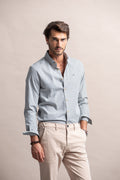 CAMISA SLIM FIT PIED-DE-POULE