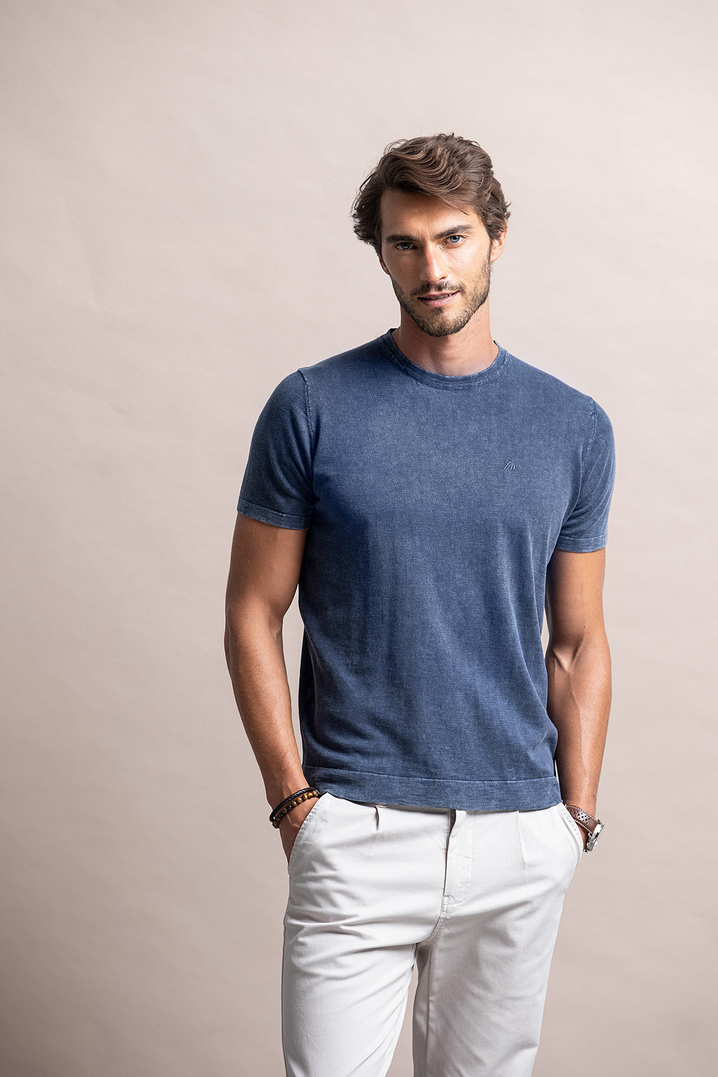 T-SHIRT DE MALHA WASHED LOOK