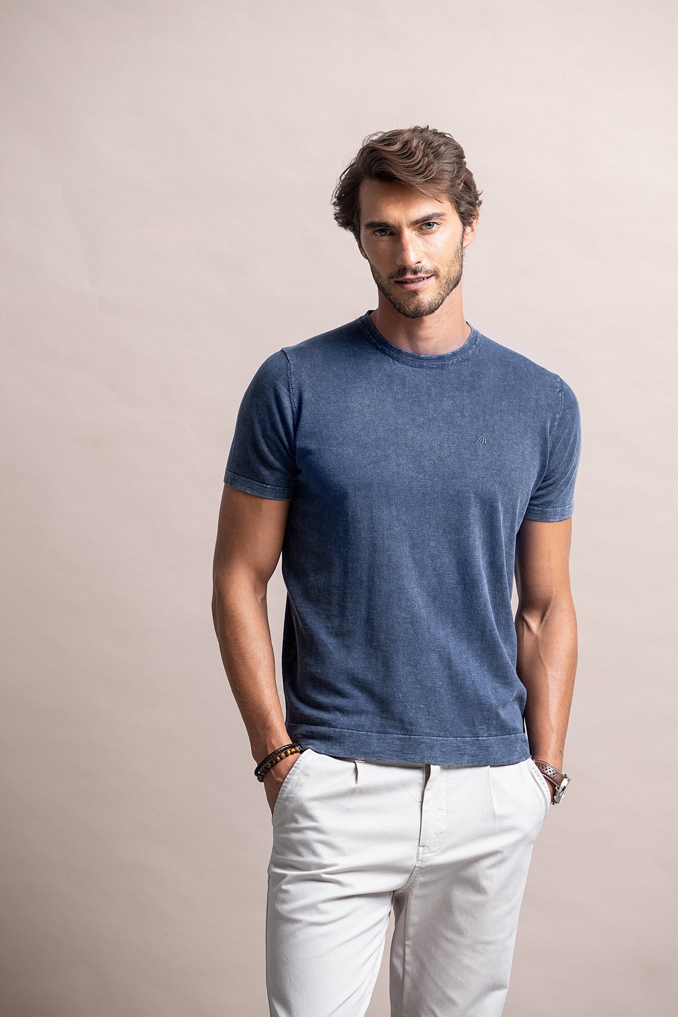 T-SHIRT DE MALHA WASHED LOOK