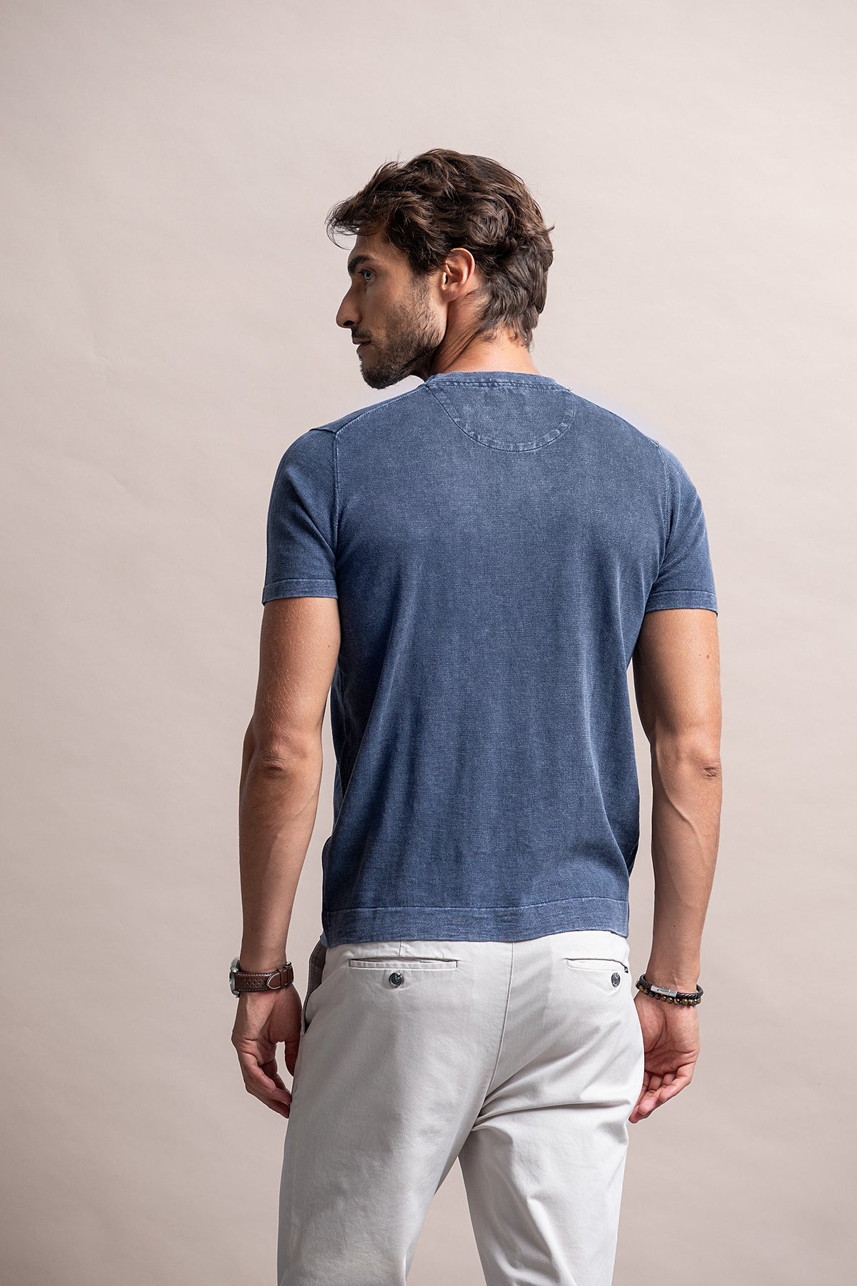 T-SHIRT DE MALHA WASHED LOOK