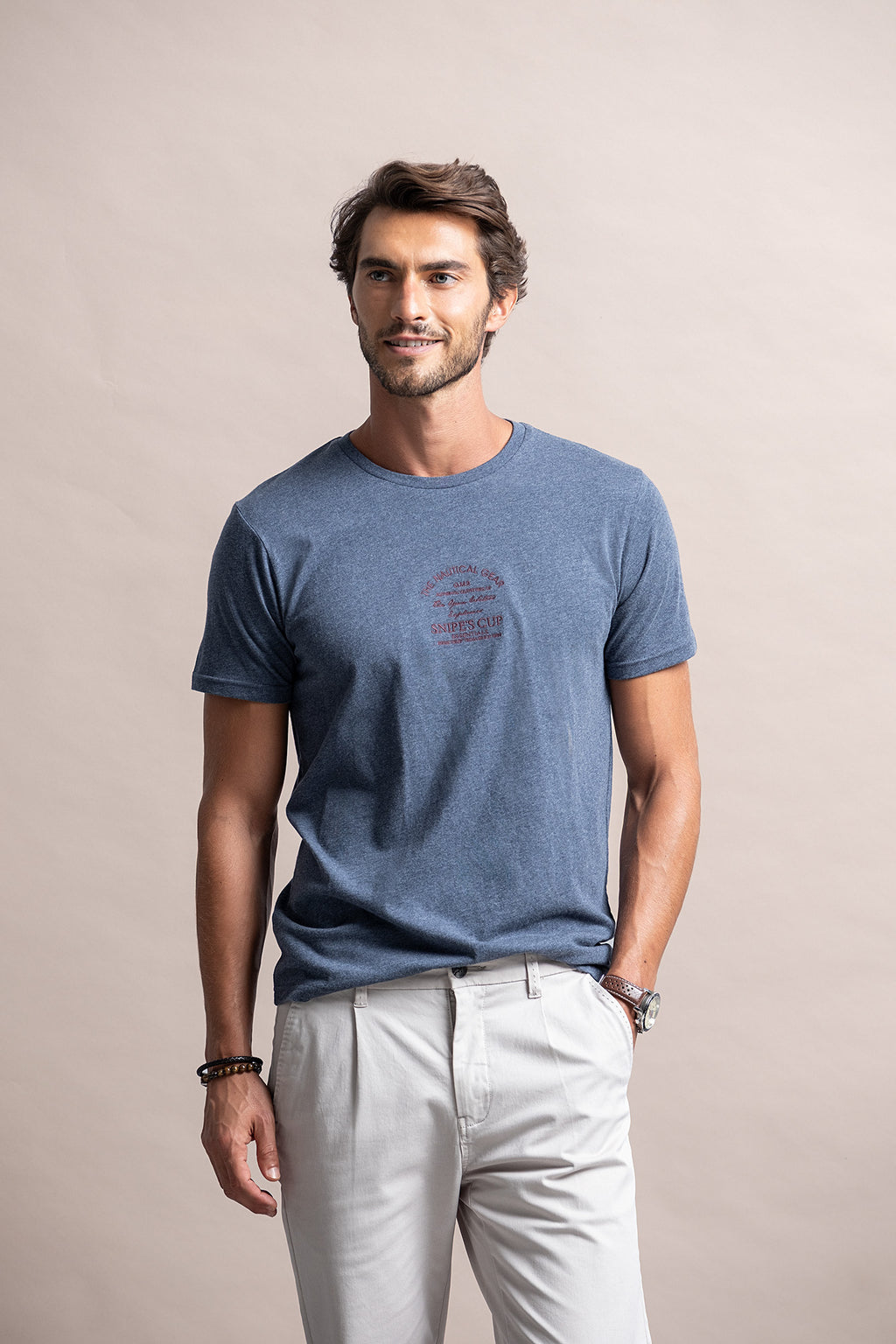 T-SHIRT COM PRINT SNIPES CUP