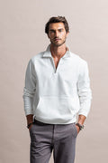 SWEATSHIRT COM FECHO GARMENT DYE