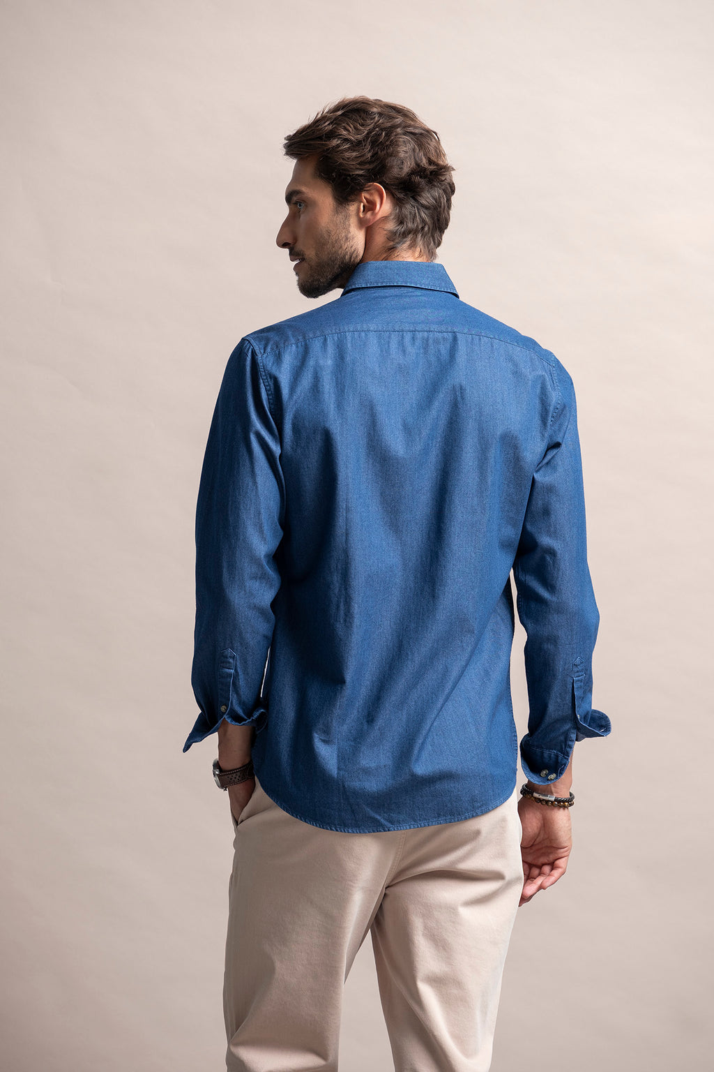 CAMISA DE GANGA LEVE SLIM FIT