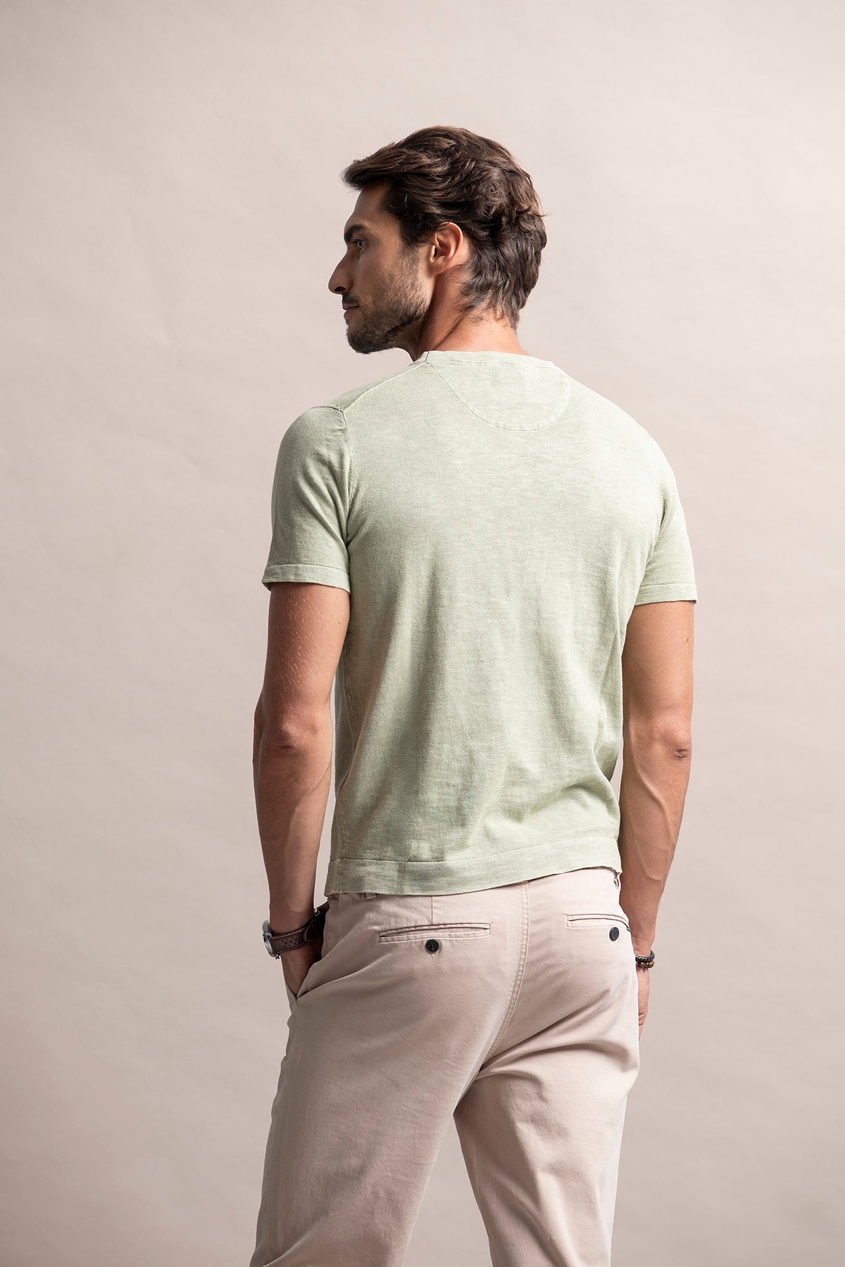 T-SHIRT DE MALHA WASHED LOOK