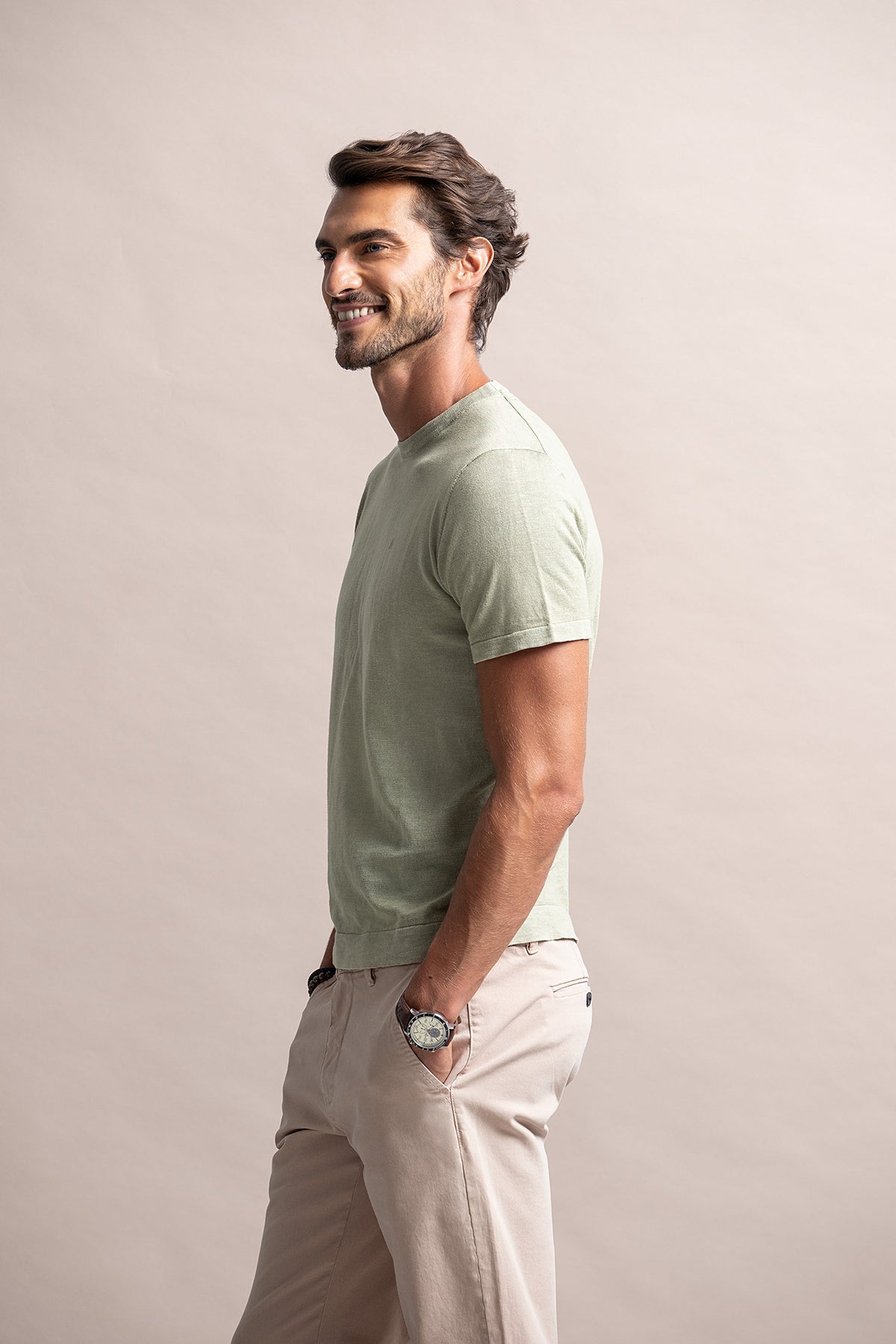 T-SHIRT DE MALHA WASHED LOOK