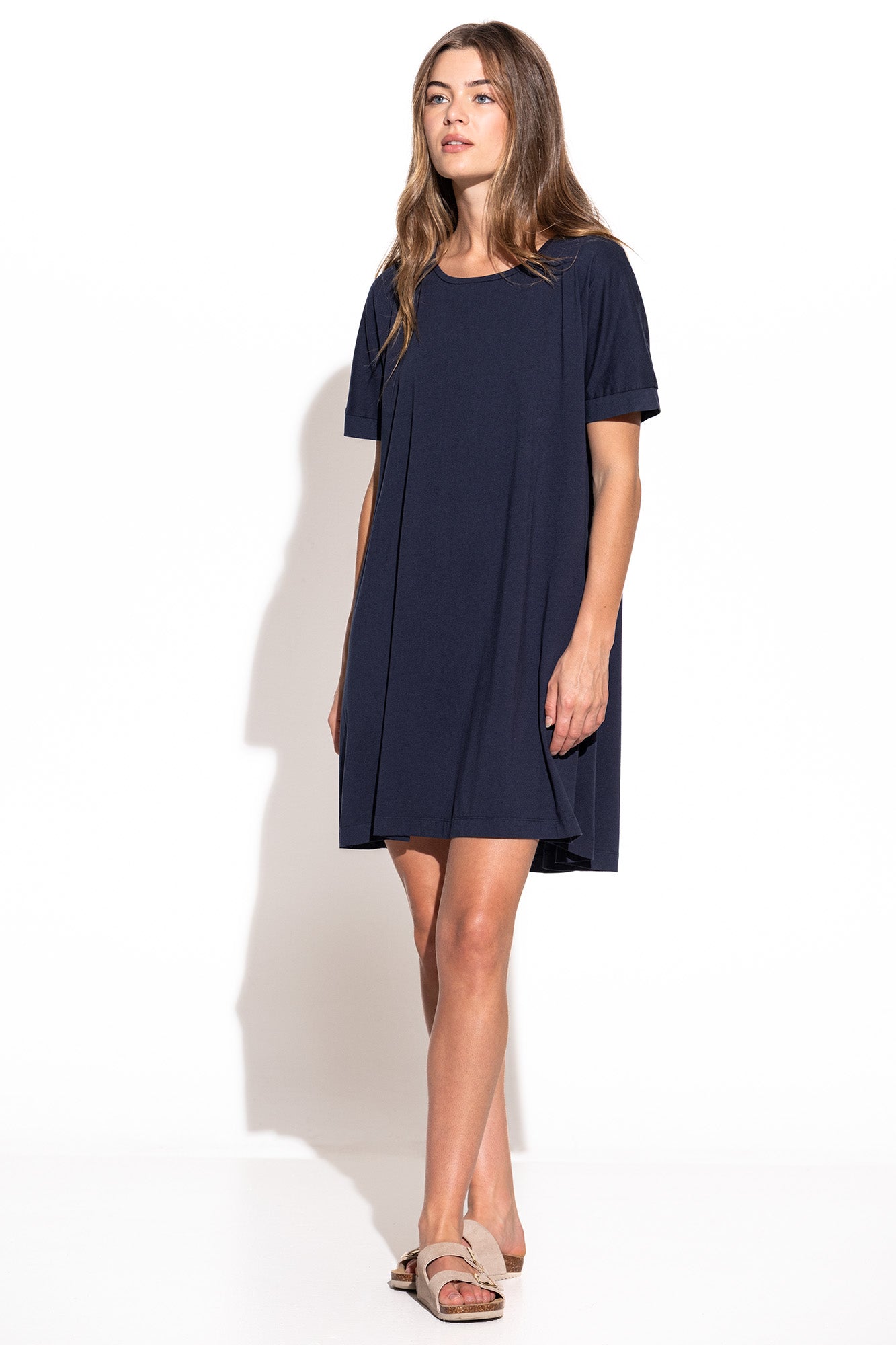 VESTIDO DECOTE REDONDO EVASÉ