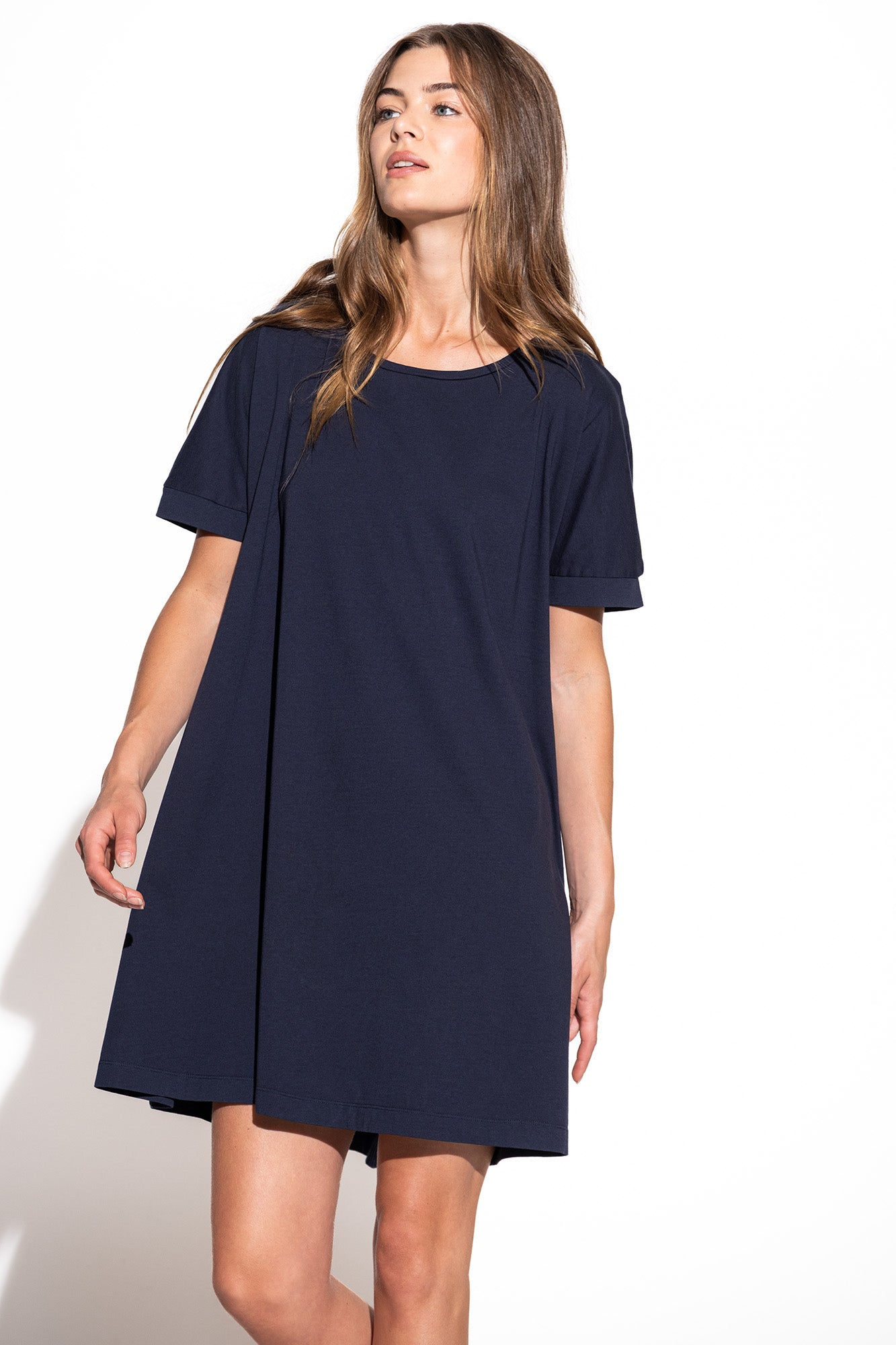 VESTIDO DECOTE REDONDO EVASÉ