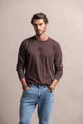 T-SHIRT MANGA COMPRIDA COM BORDADO