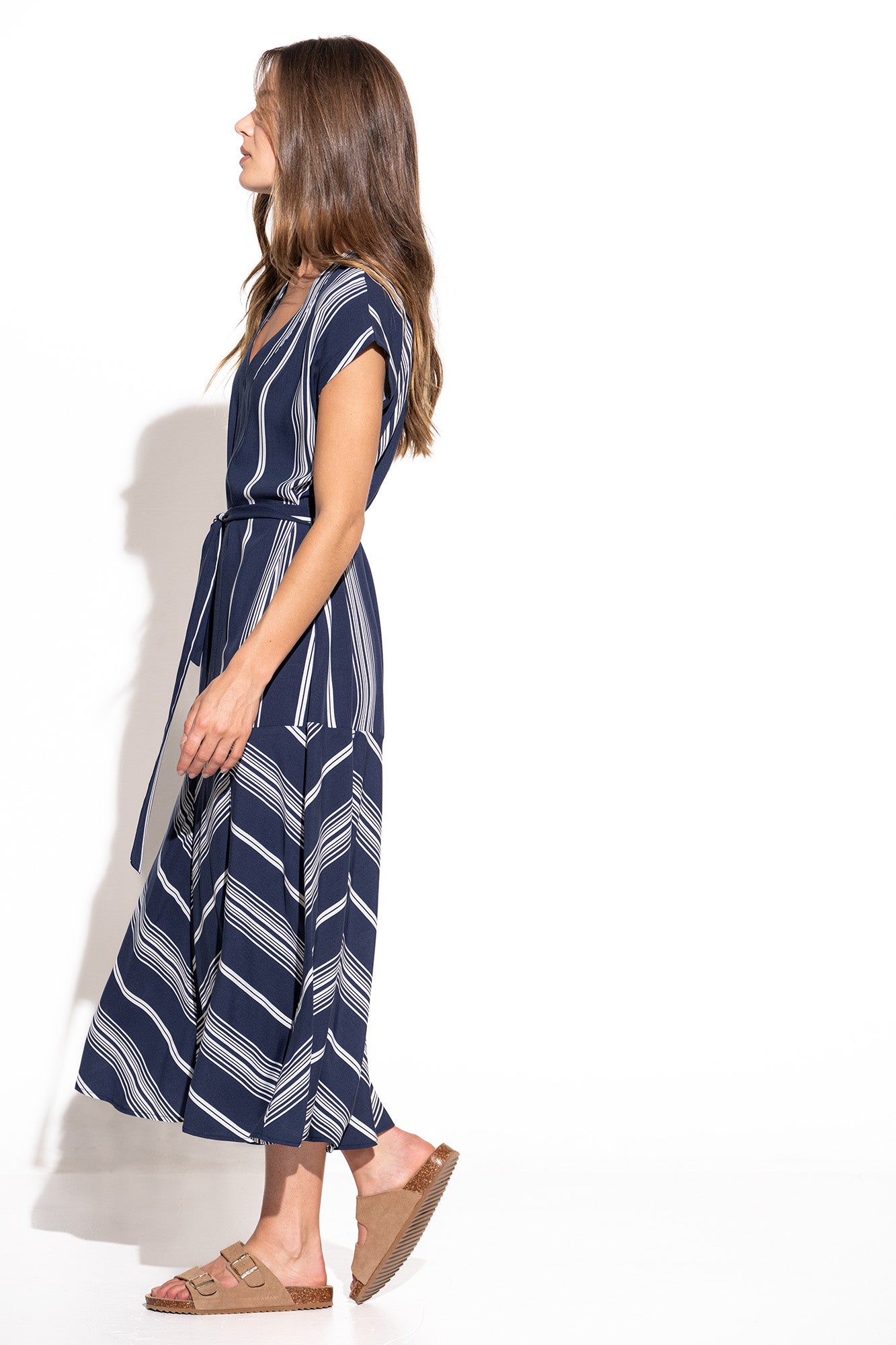 VESTIDO RISCAS FINAS EVASÉ