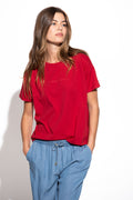 T-SHIRT LARGA COM PRINT QUEBRAMAR