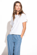 T-SHIRT LARGA COM PRINT QUEBRAMAR