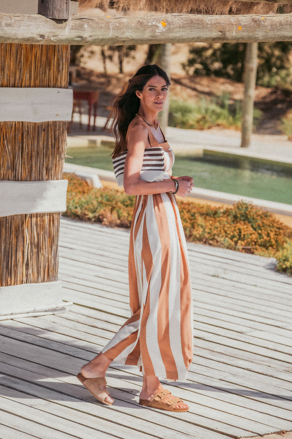 VESTIDO RISCAS LARGAS EVASÉ