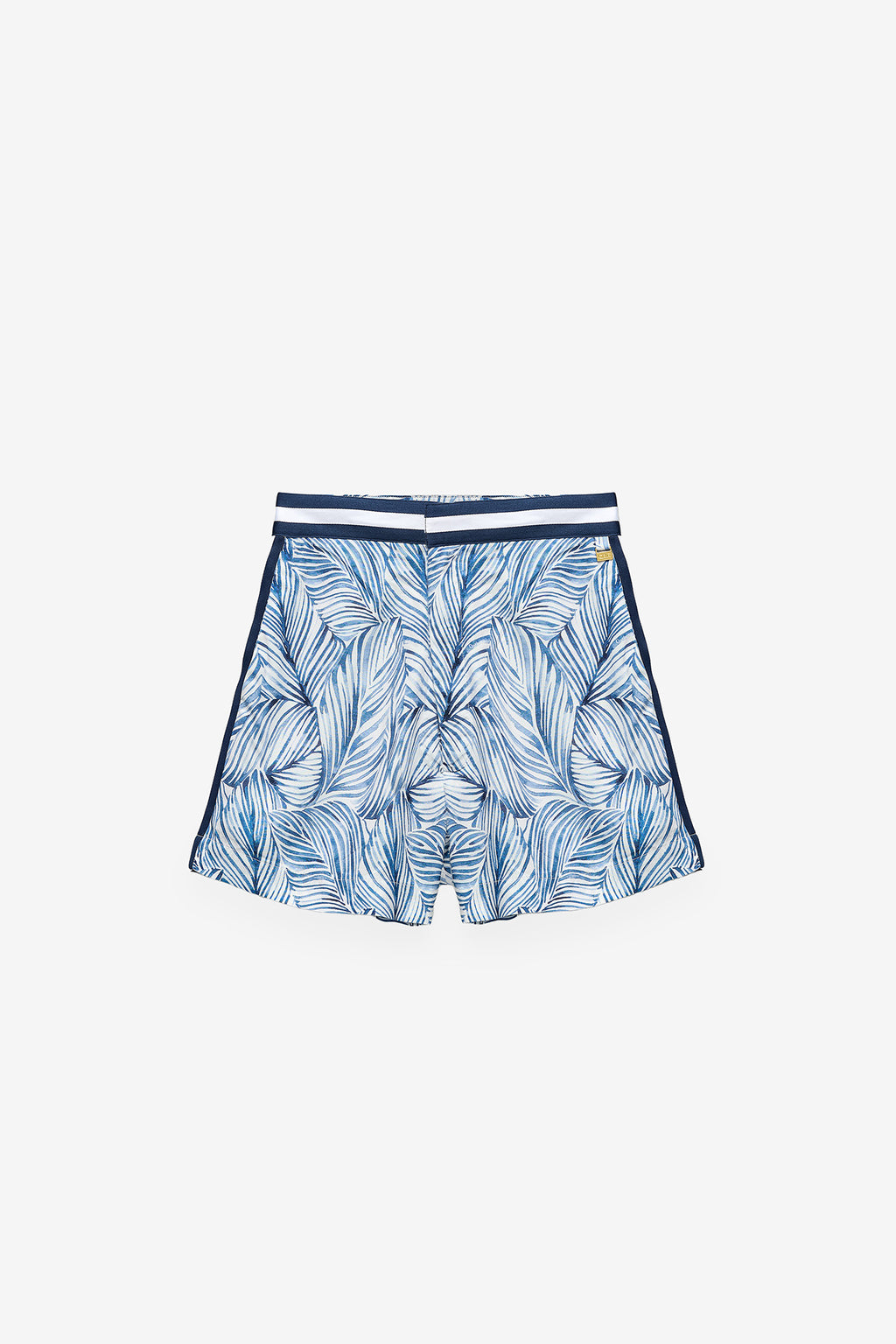 PANTALONES CORTOS CON ESTAMPADO DE HOJAS