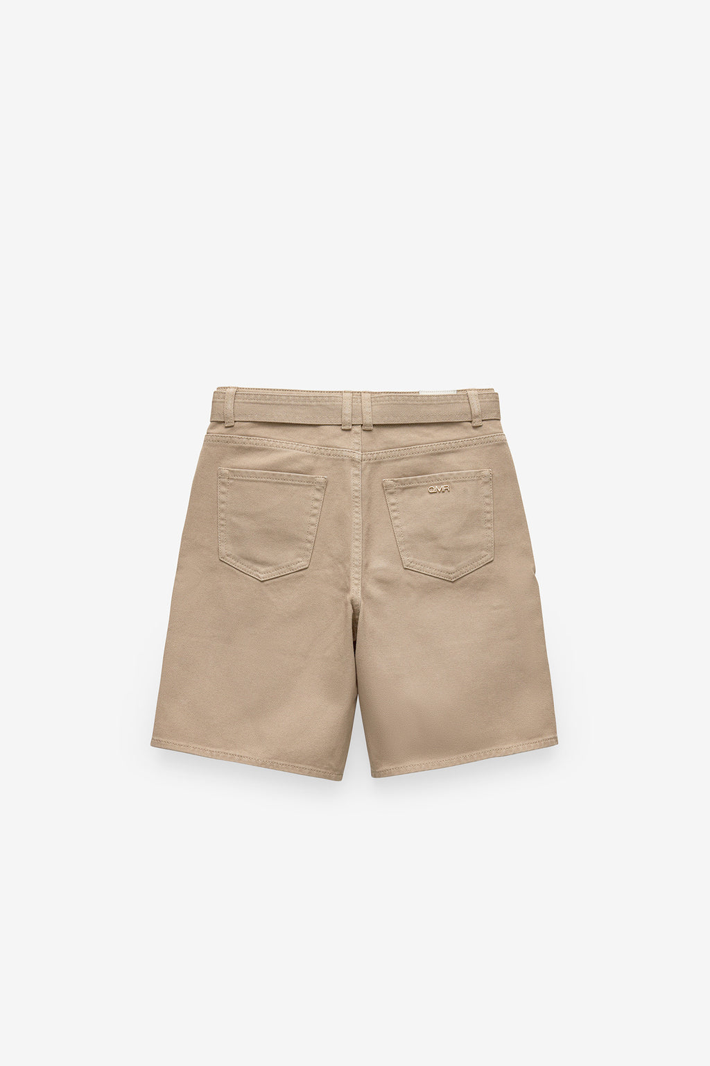 Pantalones cortos de sarga con cinturón