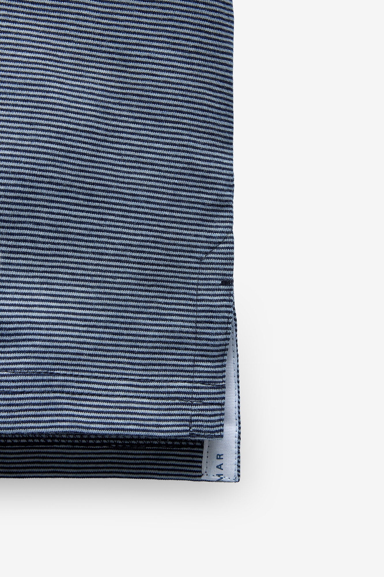 POLO HOMBRE JERSEY MICRORRAYAS - ÍNDIGO