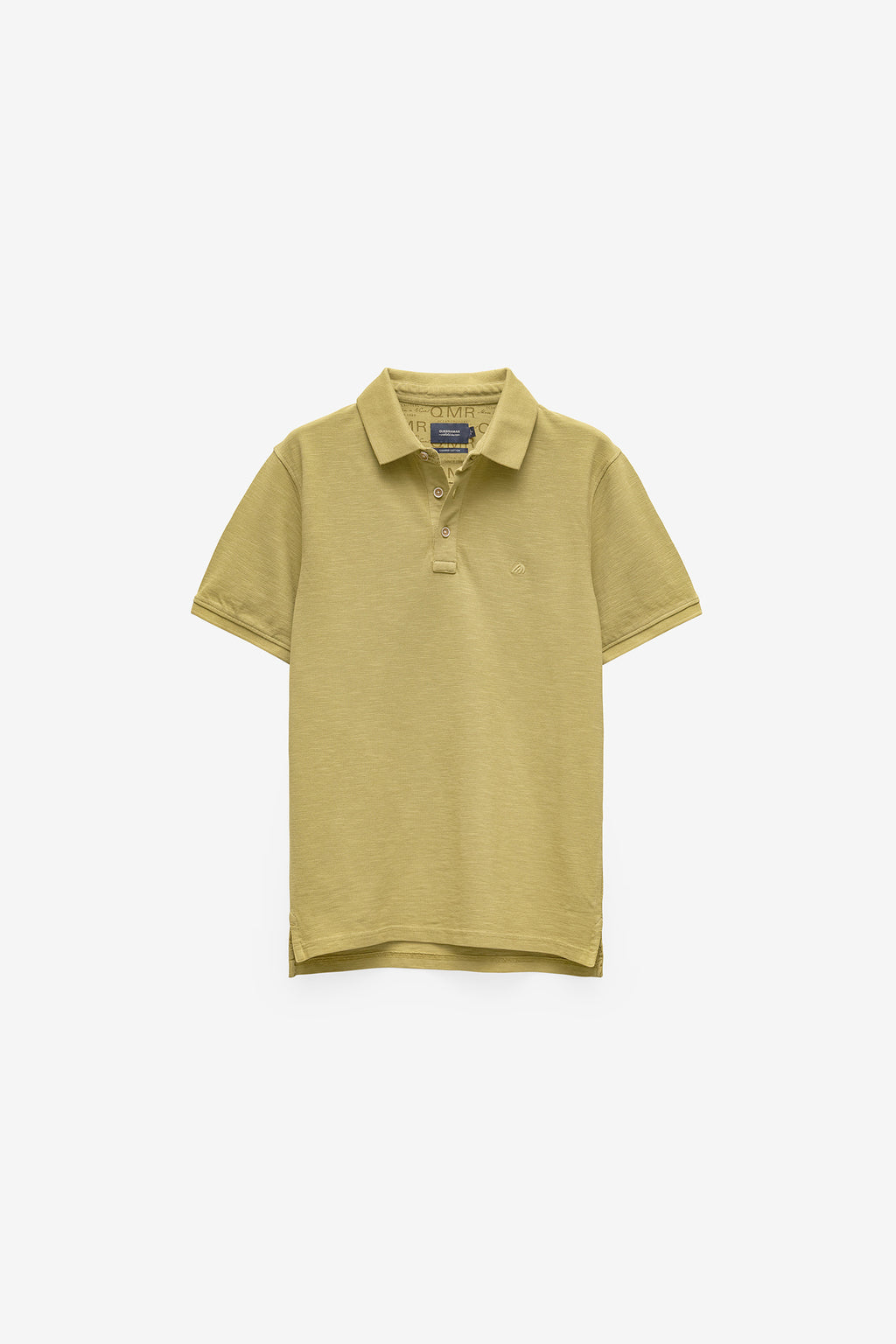 POLO GARMENT DYE EM SLUB COM LOGO