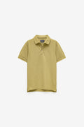 POLO GARMENT DYE EM SLUB COM LOGO