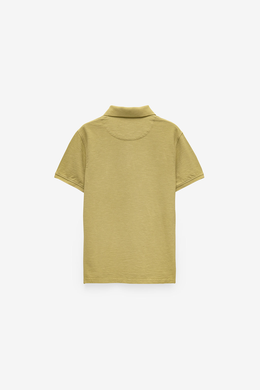 POLO GARMENT DYE EM SLUB COM LOGO