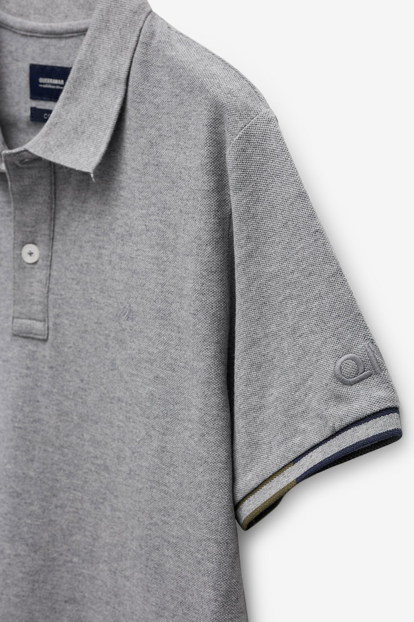 POLO  PIQUET COM PIPING 2 CORES