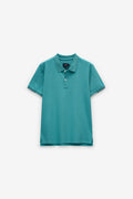 POLO  PIQUET COM PIPING 2 CORES