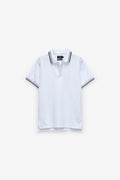 POLO PIQUÉ CON RAYA EN RIB Y QMR