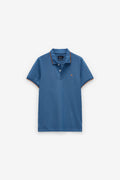 POLO PIQUÉ CON RAYA EN EL CUELLO