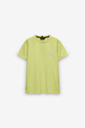 CAMISETA MELANGE CON BORDADO DE ANCLA