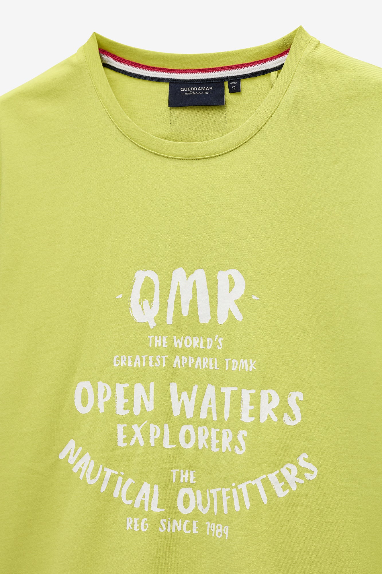 T-SHIRT COM PRINT OPEN WATERS