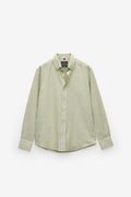 CAMISA DE RAYAS DE ALGODÓN Y LINO